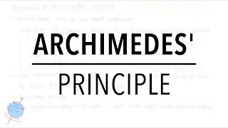 Buoyancy and Archimedes Principle  Fluid Mechanics