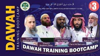 Day 3 Dawah Training Bootcamp  Toronto Canada May 26-28  AIM