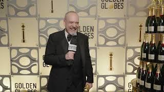 Paul Giamatti  81st Golden Globes Winners Backstage Interview