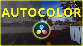 AUTOMATIC Color Correction in Davinci Resolve. BAD IDEA?