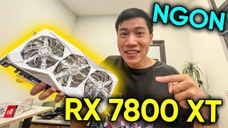 Món hời mới thay thế RTX 4070 - ASRock RX 7800 XT Steel Legend