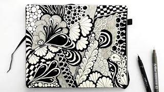 Zentangle art drawings step by step  abstract zentangle art  zentangle inspired art