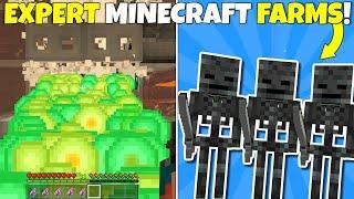 11 EXPERT LEVEL Minecraft Farms EVERY Survival World NEEDS Minecraft Bedrock Edition