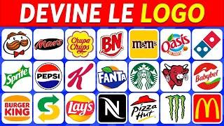 Devine le LOGO de NOURRITURE  50 Logos Célèbres  Quiz Logos 2024