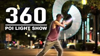 Flowtoys Poi Light Show - 360 Choreography