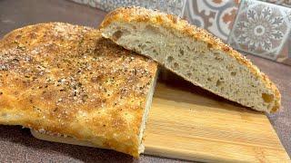 Итальянская фокачча - вкуснейший хлеб без замеса  Италианска фокача  Italian focaccia