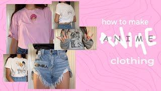   how to custom ANIME shirts  tutorial *super easy*