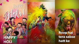 Happy Holi Whatsapp Status 2020  Happy Holi FullScreen Whatsapp Status 2020 Without Watermark 