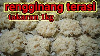 cara membuat rengginang terasi takaran 1kg lengkap bumbu ngembang sempurna