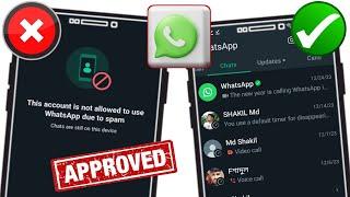 WhatsApp Banned My Number Solution To Unbanned Whatsapp Number 2024