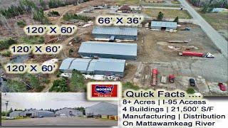 Business Property For Sale In Maine Video  Manufacturing Distribution Warehouse MOOERS REALTY