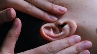 ASMR Ear Massage Technique for BEST SLEEP Gentle Hand Movements Ambient White Noise No Talking