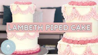 How to Decorate a Vintage Piped Lambeth Cake  Georgias Cakes
