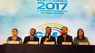 Con 9965 % de votos escrutados CNE declara ganador a Lenín Moreno