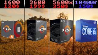 I5 10400f VS Ryzen 5 1600 VS 3600 VS 5600X  Best 2021 Budget CPU?