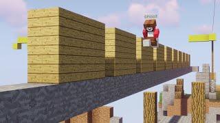 using parkour to win skywars 2