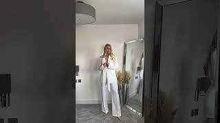 dreamiest white Zara suit #zara #zarashorts #shorts #shortspage #outfits #whiteoutfit #suits #ootd