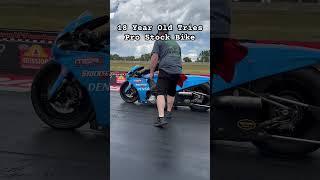 18 Year Old Tries Pro Stock Motorcycle For the First Time