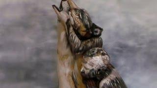 Artist Creates Optical Illusion of a Wolf Using Nude Body Painted Models  New York Post