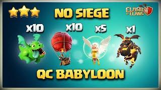 OP QC Queen Charge Baby Dragon TH10 Attack Strategy 2022 TH10 Attack Strategy  Clash Of Clans coc