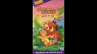 Opening to Disneys Sing Along Songs Circle of Life UK VHS 1995