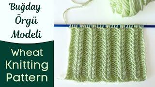 Buğday Örgü Modeli - Wheat Knitting Pattern #knittingpatterns #örgümodeli #knitting #örgü