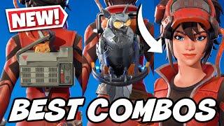 BEST COMBOS FOR *NEW* THE MACHINIST SKIN NITRO FLAME STYLE - Fortnite