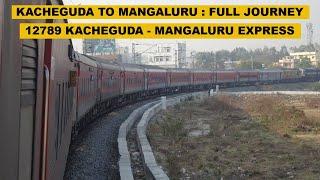 Kacheguda Hyderabad To Mangaluru  Full Journey  12789 KCG - MAQ Superfast Express