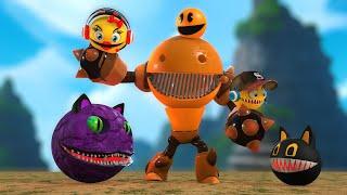 Robot Pacman vs Robot monster Pacman Pacman vs Cartoon Ca d