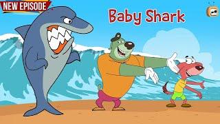 Baby Shark  Funny Cartoon Video   Rat-a-tat Season 13 218 B  Kids Cartoon  Chotoonz Tv.