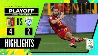 Catanzaro vs Brescia 4-2  Iemmello trascina i calabresi in semifinale  HIGHLIGHTS Playoff 2024