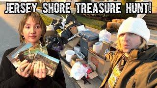 Trash Picking MILLIONAIRE Jersey Shore Town In WINTER