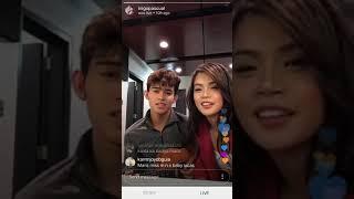 Inigo pascual with Maris Racal IG.Live