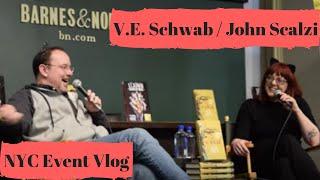 V.E. Victoria Schwab & John Scalzi Author Interview  The Near Witch NYC Book Event 2019