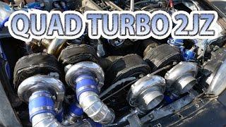 Quad-turbo 2JZ first test drive. Caroline Racings S14 Silvia