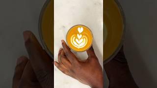 POV let’s make Latte Art  on cortado Coffee #tuliplatteart