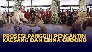 Khidmat Prosesi Panggih Pengantin Kaesang Pangarep dan Erina Gudono