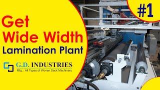 Get Wide Width Lamination Plant  Wide Width Extrusion Lamination Machine #gdindustriesindia