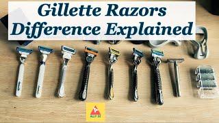 Gillette Razors - Types of Gillette Cartridges  Difference in Razors 4K #gillette @gillette