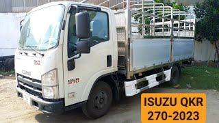 ISUZU QKR 270 2023 bửng nhôm nguyên khối sàn inox LH 0907939211 Dũng Xe Tải