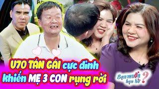 Chú U70 TÁN GÁI cực đỉnh khiến MẸ 3 CON rụng rời làm Quyền Linh trầm trồ  Bạn Muốn Hẹn Hò 2024