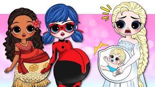 NEW MATERNITY FASHION for Disney Princess & Miraculous DIYs Paper Dolls & Crafts