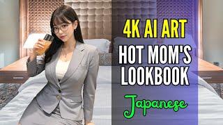 【AI ART】Hot Mom Beautiful Japanese Office - Ai Lookbook Girlai sexy girlbbw