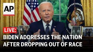 Biden Oval Office address after dropping out of 2024 election FULL SPEECH