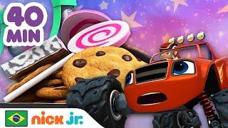 Blaze e os Monster Machines  40 minutos de resgates famintos  Nick Jr. em Português