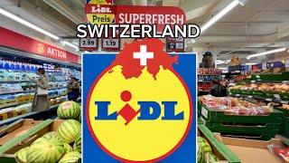 LIDL Food Prices in Switzerland Shopping Supermarket Lidl