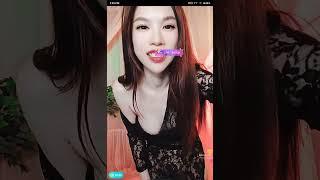 hot girl bigo sexy dance black see thru