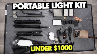 COMPLETE  PRO LIGHT KIT UNDER for VIDEO $1000 PORTABLE