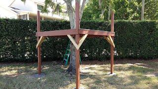 Build an 8x8 Play Structure with dimensional lumber minimal cuts part 1