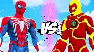 SPIDER-MAN VS HEATBLAST BEN 10 - EPIC BATTLE